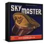 Sky Master Brand - Exeter, California - Citrus Crate Label-Lantern Press-Framed Stretched Canvas