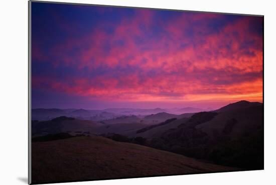 Sky On Fire at Petaluma, Sonoma County-Vincent James-Mounted Premium Photographic Print
