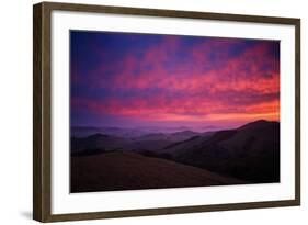 Sky On Fire at Petaluma, Sonoma County-Vincent James-Framed Photographic Print