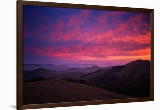 Sky On Fire at Petaluma, Sonoma County-Vincent James-Framed Photographic Print