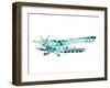 Sky Plane Triangles-OnRei-Framed Art Print