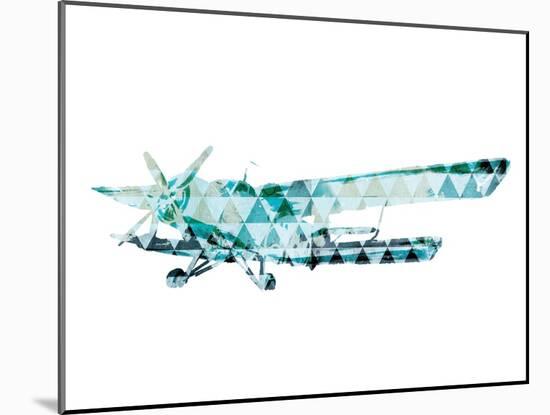 Sky Plane Triangles-OnRei-Mounted Art Print