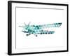 Sky Plane Triangles-OnRei-Framed Art Print