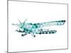 Sky Plane Triangles-OnRei-Mounted Art Print