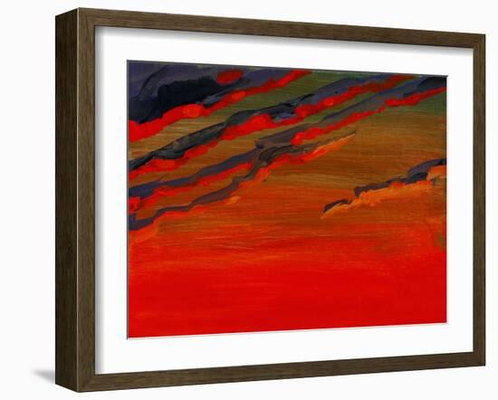 Sky Portrait of a Sunset-John Newcomb-Framed Giclee Print