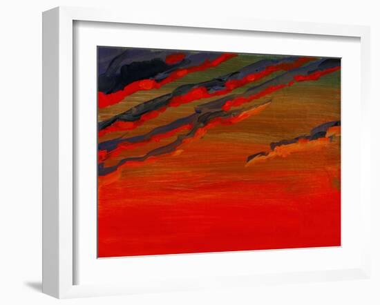 Sky Portrait of a Sunset-John Newcomb-Framed Giclee Print