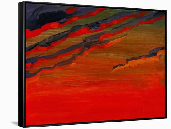 Sky Portrait of a Sunset-John Newcomb-Framed Stretched Canvas