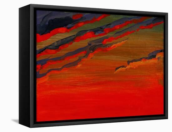 Sky Portrait of a Sunset-John Newcomb-Framed Stretched Canvas