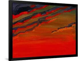 Sky Portrait of a Sunset-John Newcomb-Framed Giclee Print