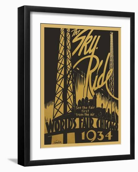 Sky Ride-Vintage Apple Collection-Framed Giclee Print