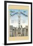 Sky Scrapers of Philadelphia-null-Framed Art Print