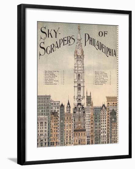 Sky-Scrapers of Philadelphia-null-Framed Giclee Print