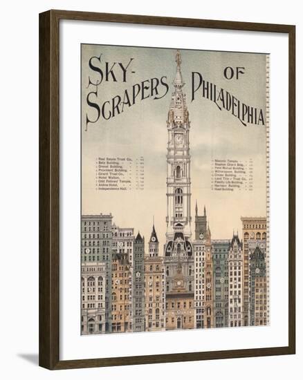 Sky-Scrapers of Philadelphia-null-Framed Giclee Print