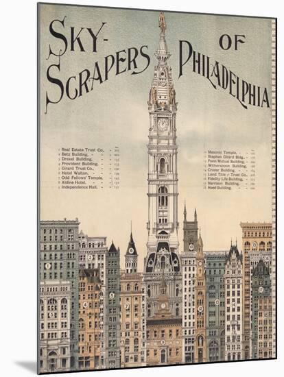 Sky-Scrapers of Philadelphia-null-Mounted Giclee Print