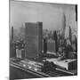 Sky Shot of the Un Headquaters and the Empire State Building-Dmitri Kessel-Mounted Photographic Print