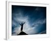 Sky Silhouette Man-Kevin Lange-Framed Photographic Print