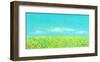 Sky, the Earth and Sunflower Field-Miyuki Hasekura-Framed Giclee Print