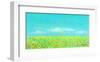 Sky, the Earth and Sunflower Field-Miyuki Hasekura-Framed Giclee Print