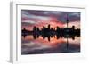 Sky Tower and City at Dawn from Westhaven Marina, Auckland, North Island, New Zealand, Pacific-Stuart-Framed Photographic Print