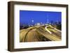 Sky Tower and Southern Motorway 1 Viewed from Hopetoun Street-Stuart-Framed Photographic Print