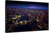 Sky View London II-Jason Hawkes-Stretched Canvas