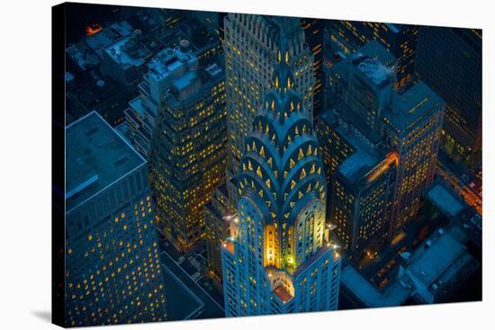 Sky View New York I-Jason Hawkes-Stretched Canvas