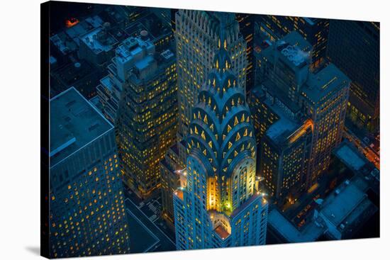 Sky View New York I-Jason Hawkes-Stretched Canvas