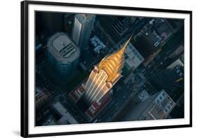 Sky View New York II-Jason Hawkes-Framed Giclee Print