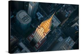 Sky View New York II-Jason Hawkes-Stretched Canvas