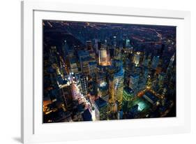 Sky View New York IV-Jason Hawkes-Framed Giclee Print