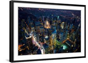 Sky View New York IV-Jason Hawkes-Framed Giclee Print