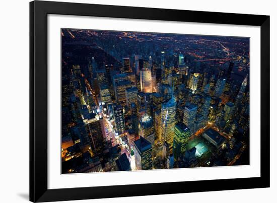Sky View New York IV-Jason Hawkes-Framed Giclee Print