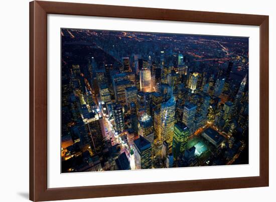 Sky View New York IV-Jason Hawkes-Framed Giclee Print