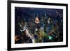 Sky View New York IV-Jason Hawkes-Framed Giclee Print