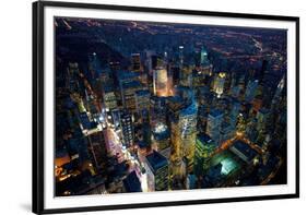 Sky View New York IV-Jason Hawkes-Framed Giclee Print