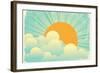 Sky With Beautifull Clouds-GeraKTV-Framed Art Print