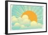 Sky With Beautifull Clouds-GeraKTV-Framed Art Print