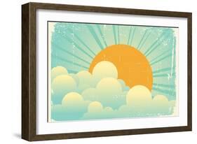 Sky With Beautifull Clouds-GeraKTV-Framed Art Print