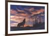 Sky Wolf-Bill Makinson-Framed Giclee Print