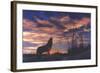 Sky Wolf-Bill Makinson-Framed Giclee Print