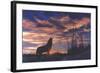 Sky Wolf-Bill Makinson-Framed Giclee Print