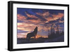 Sky Wolf-Bill Makinson-Framed Giclee Print