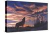 Sky Wolf-Bill Makinson-Stretched Canvas