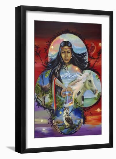 Sky Woman-Sue Clyne-Framed Premium Giclee Print