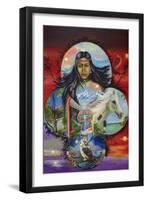 Sky Woman-Sue Clyne-Framed Giclee Print