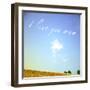 Sky Writing - I Love You Mum-null-Framed Photographic Print