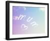 Sky Writing - Mum and a Heart Written in the Sky-null-Framed Photographic Print