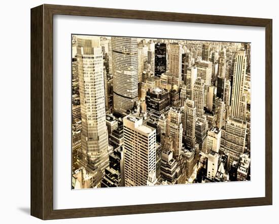 Skycrapers in Manhattan, NYC-Vadim Ratsenskiy-Framed Giclee Print