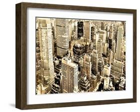 Skycrapers in Manhattan, NYC-Vadim Ratsenskiy-Framed Giclee Print