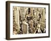 Skycrapers in Manhattan, NYC-Vadim Ratsenskiy-Framed Giclee Print